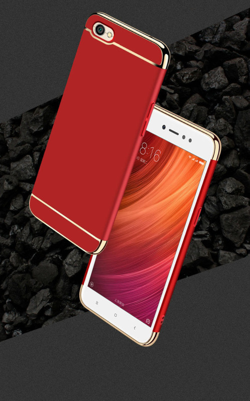 Vaku ® Xiaomi Redmi Note 5A Ling Series Ultra-thin Metal Electroplating Splicing PC Back Cover