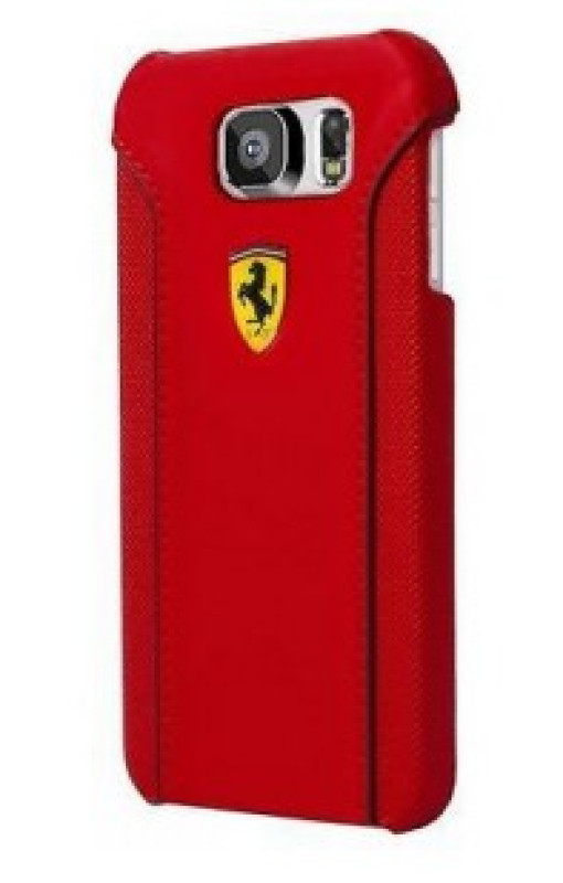 Ferrari ® Samsung Galaxy S6 488 PistaSpider Double Stitched Dual-Material PU Leather Back Cover