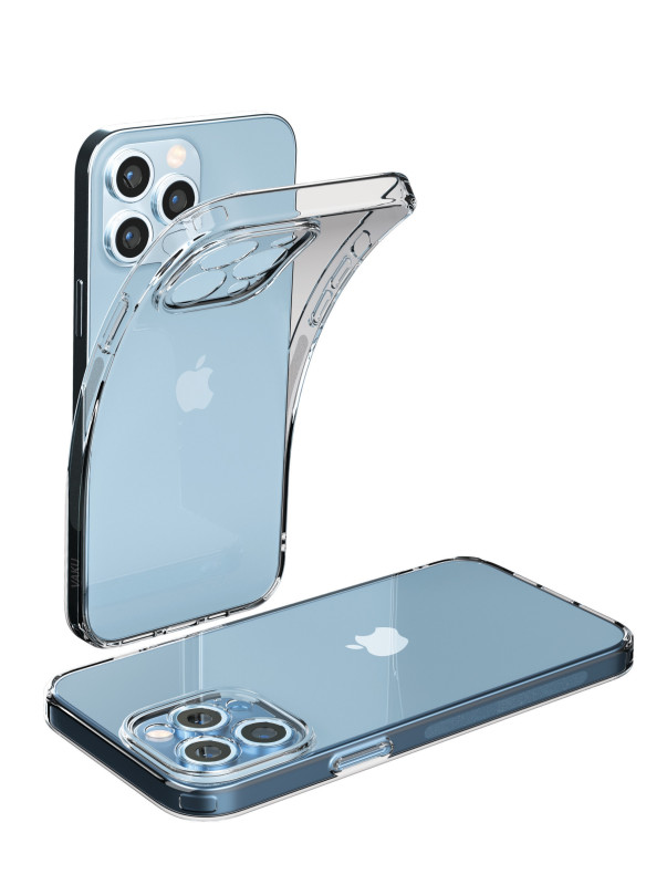 Vaku Luxos ® Apple iPhone 13 / 13 Mini / 13 Pro / 13 Pro Max Celero Soft Lens Protection Transparent TPU Back Cover [ Only Back Cover ]