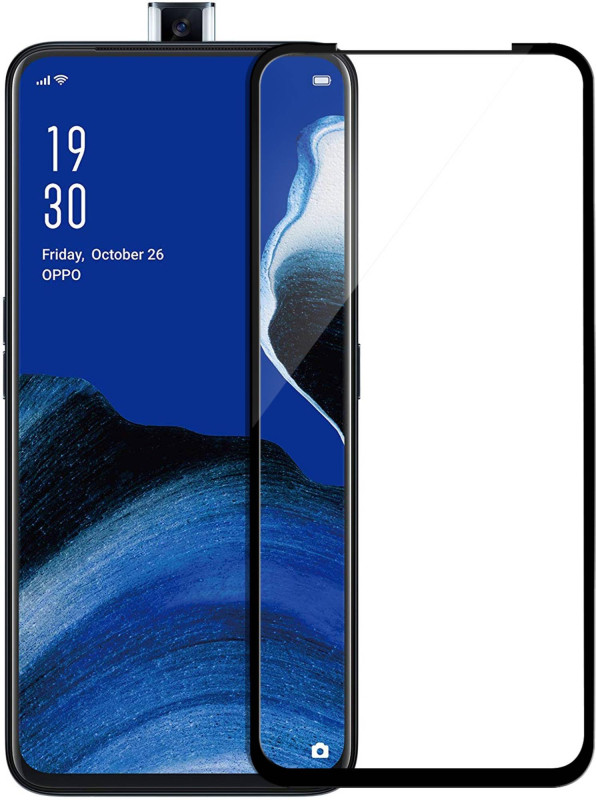Dr. Vaku ® Oppo Reno 2F Full Edge-to-Edge Ultra-Strong Ultra-Clear Full Screen Tempered Glass- Black