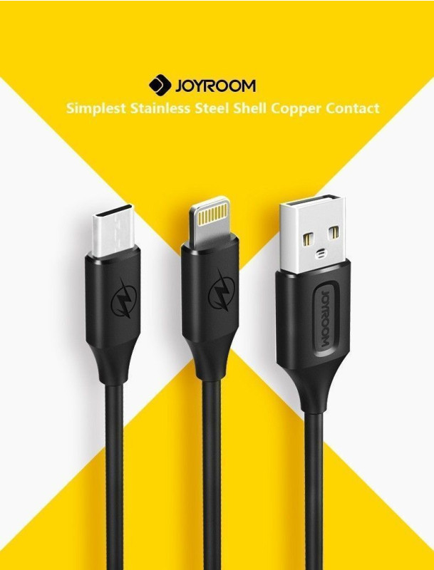 Joyroom ® Simplest Stainless Steel Shell Copper Contact 1M Android/Windows Micro USB Charging / Data Cable