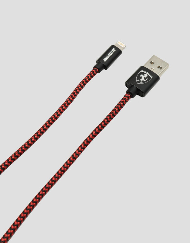 Ferrari ® Nylon Braided MFI Certified Lightning and Sync Data cable