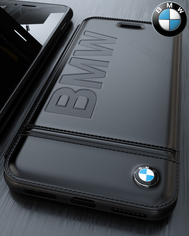 BMW ® Apple iPhone 8 Flip Official Racing Leather Case Limited Edition Flip Cover