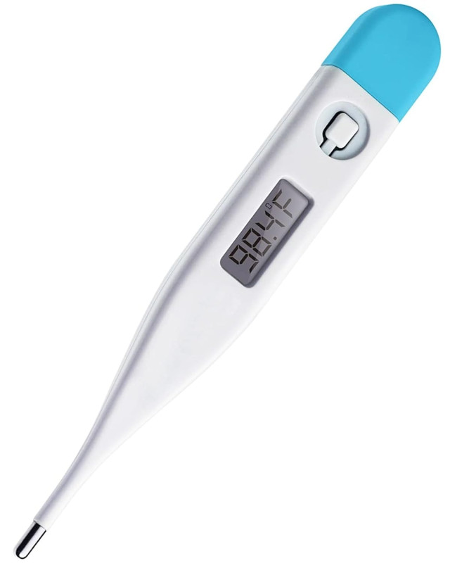 DR VAKU® Digital Thermometer for Adults & Babies Fast Oral & Underarm Temperature Measurement Celsius & Fahrenheit Water-Resistant