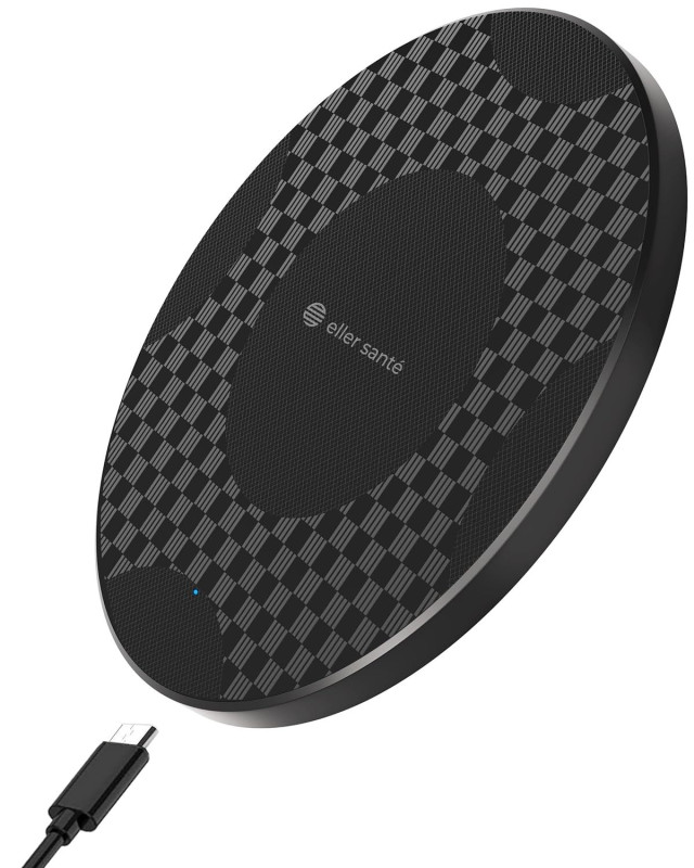 eller sante  ® 15W Wireless Charger Waverex Series Fast Charging pad PD & Qi-Certified with Type C Cable