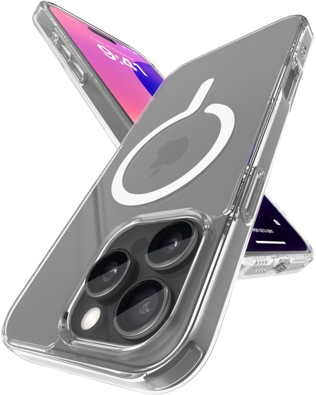 Vaku Luxos ® Apple iPhone 16 Pro Max Glassy Certified Mag-Safe Clear TPU Shockproof Scratch Resistant, Slim, Thin, Military-Grade Protection Back Cover