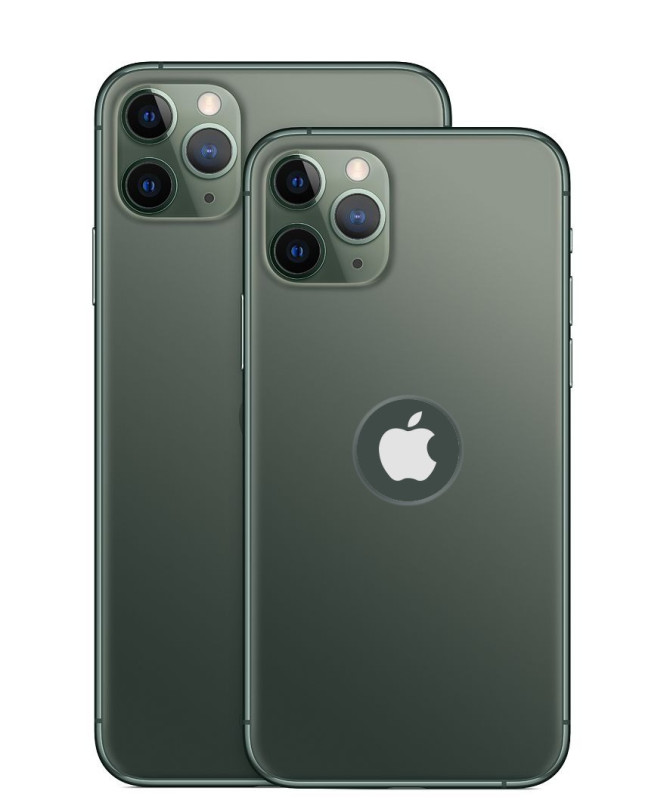 Vaku ® For Apple iPhone 11 Pro 1:1 Matte Apple Logo Cut Chrome Line Back Cover