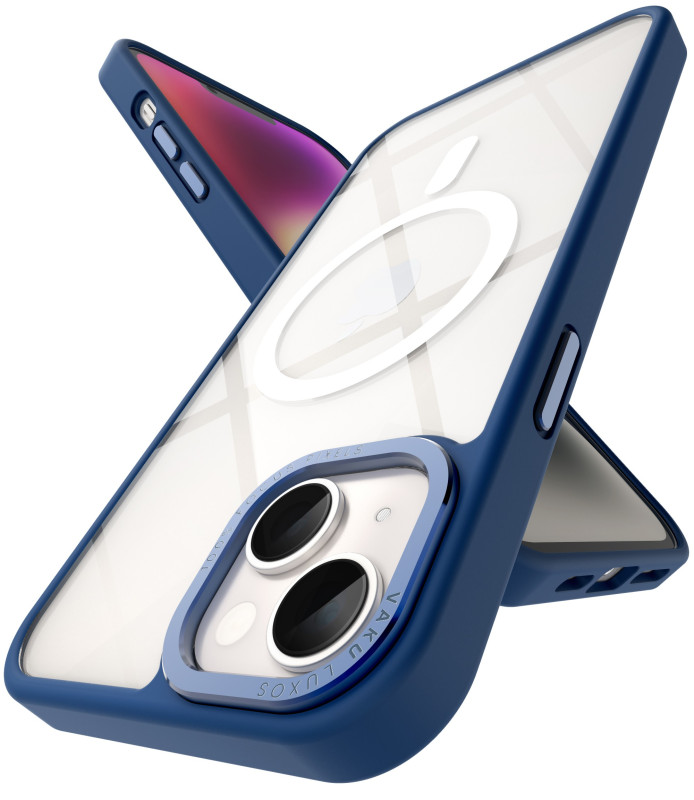 Vaku Luxos ® Apple iPhone 14 Plus Clear Armor Mag-Safe Series Shockproof TPU Case Back Cover