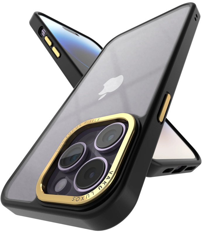 Vaku Luxos ® Apple iPhone 14 / 14 Plus / 14 Pro / 14 Pro Max Translucent Matte Armor Series Slim Protective Metal Camera Case Back Cover [ Only Back Cover ]
