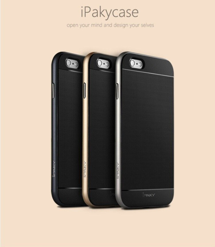 i-Paky ® Apple iPhone 6 Plus / 6S Plus Mat Series Ultra-thin Hybrid Silicon Grip Shockproof Protective Shell Back Cover