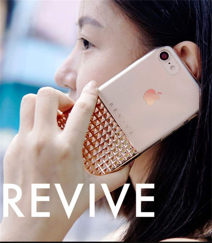 Vaku ® Apple iPhone 6 / 6S Revive Series 4D Effect Shine Metal Electroplated Dual-Fusion Transparent TPU Back Cover
