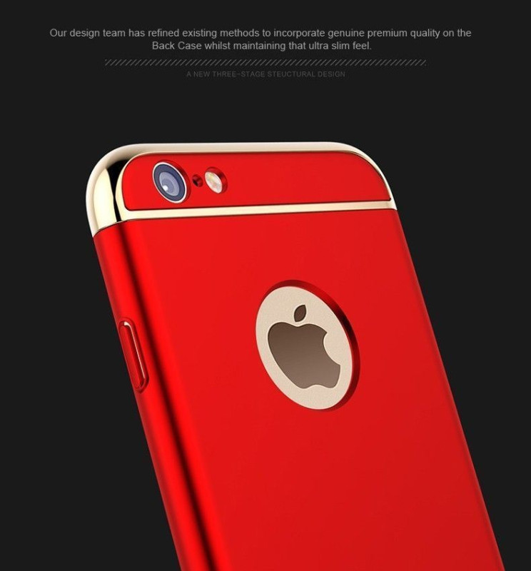 Vaku ® Apple iPhone 6 / 6S Ling Series Ultra-thin Metal Electroplating Splicing PC Back Cover