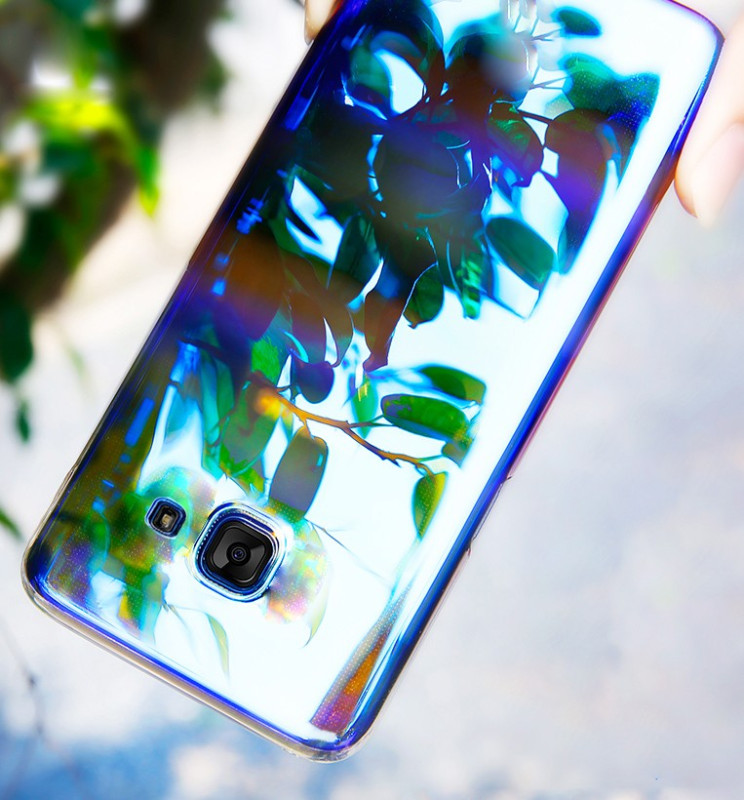 Vaku ® Samsung Galaxy J7 Prime / J7 Prime 2 Infinity Series with UV Colour Shine Transparent Full Display PC Back Cover