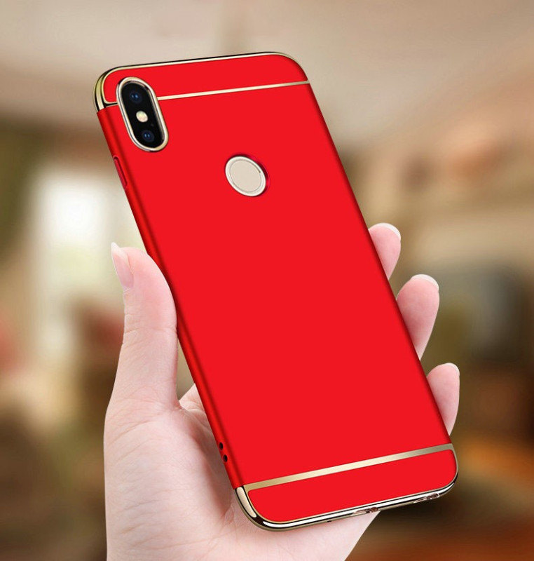 Vaku ® Xiaomi Redmi Note 5 Pro Ling Series Ultra-thin Metal Electroplating Splicing PC Back Cover