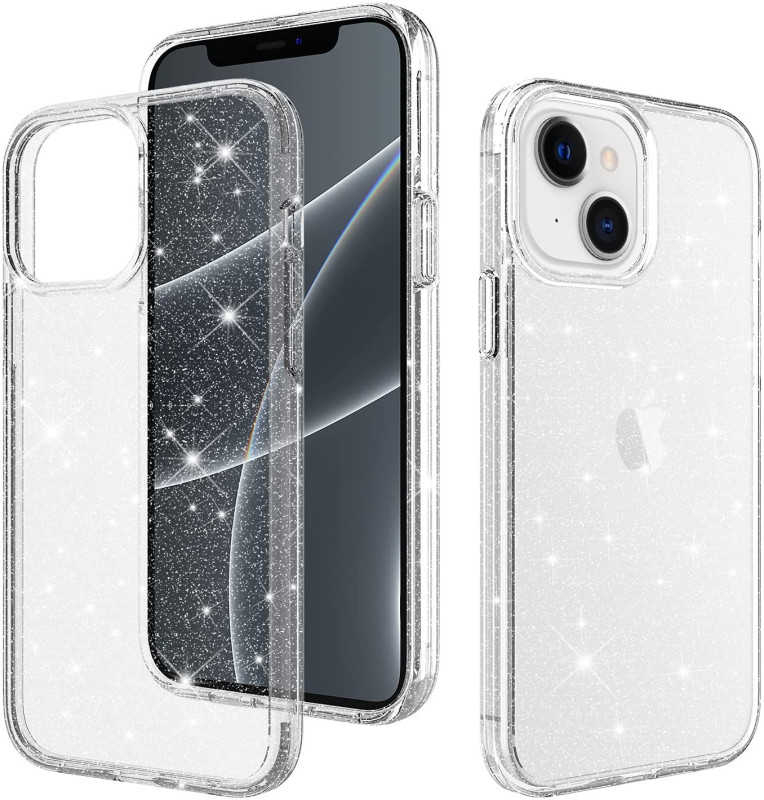 Vaku Luxos ® Apple iPhone 13 Series Star Struck Series Transparent Protective Hard Back Cover [ Only Back Cover ]