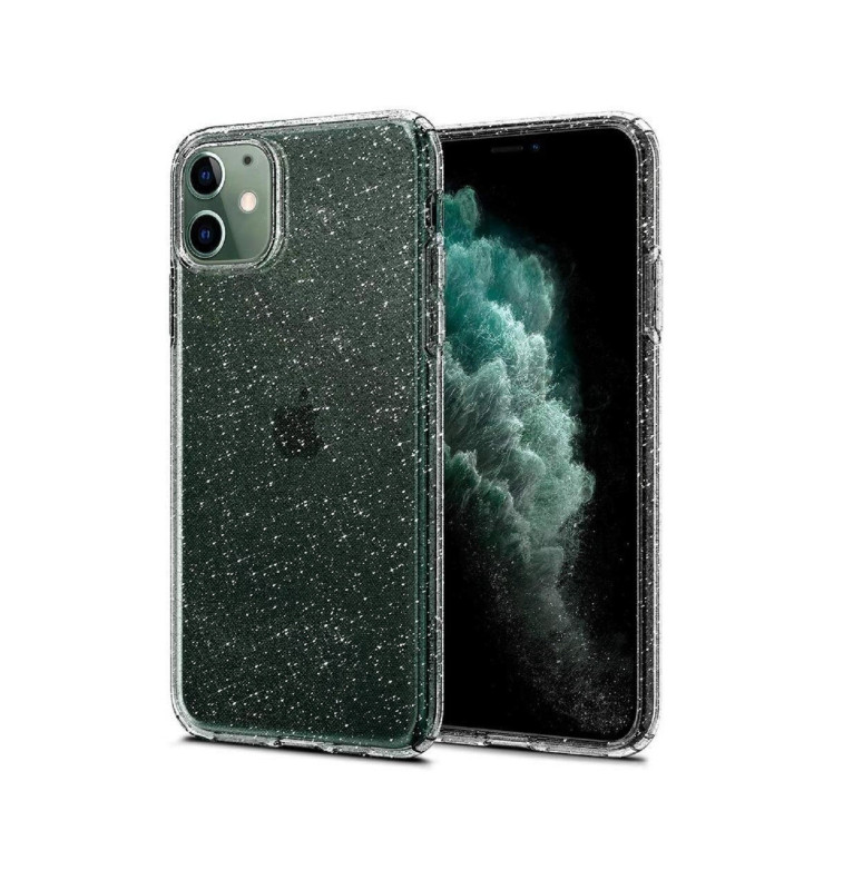 Vaku ® Apple iPhone 11 Star Struck Series Transparent Protective Hard Back Cover