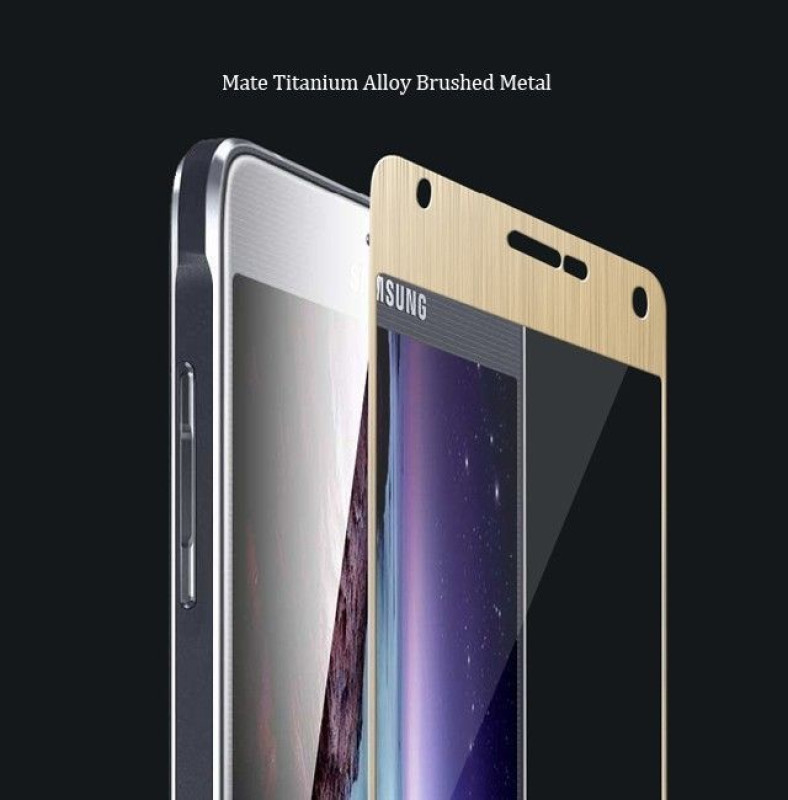 Dr. Vaku ® Samsung Galaxy Note 5 Brushed Metal Aluminium Ultra-thin 0.2mm 2.5D Curved Edge Tempered Glass Screen Protector