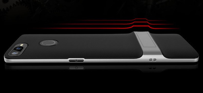 Vaku ® Oppo Realme 2 Pro Royle Case Ultra-thin Dual Metal Soft + inbuilt stand soft/ Silicon Case