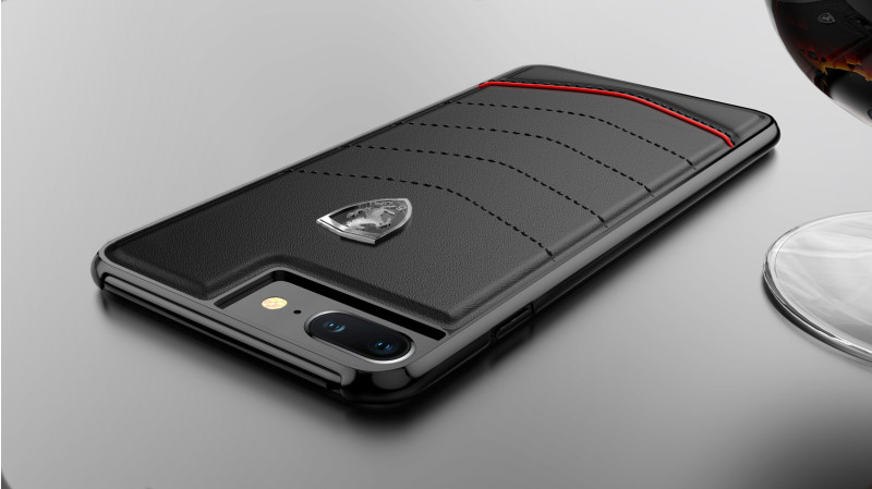 Ferrari ® Apple iPhone 7 Plus Scuderia Luxurious Leather  Stitched Limited Edition Back Cover