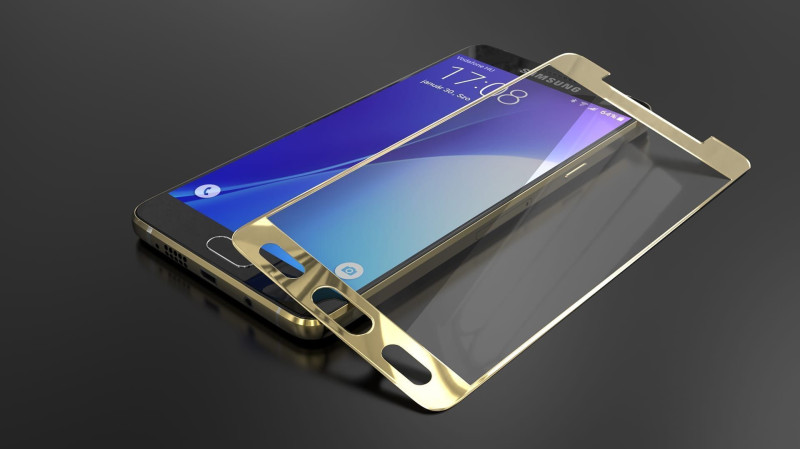 Dr. Vaku ® Samsung Galaxy A7 (2016) Reflective Shine 0.2mm 9H Electroplated Mirror Tempered Glass Screen Protector