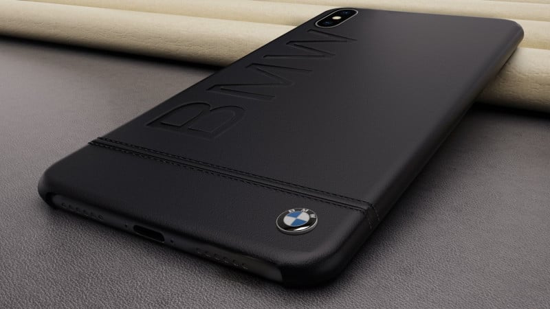 BMW ® Apple iPhone XS Official Racing Leather Case Limited Edition Back Cover