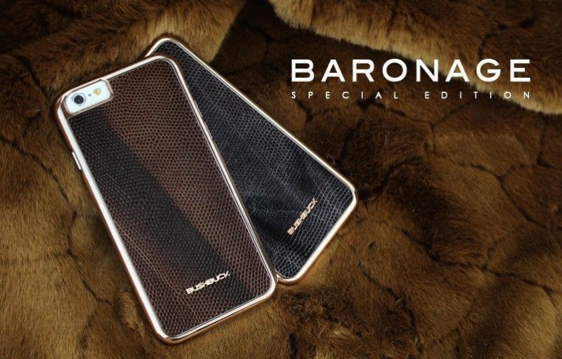 Bushbuck ® Apple iPhone 6 Plus / 6S Plus Metallic Bumper Baronage Dual-Tone Leather Back Cover
