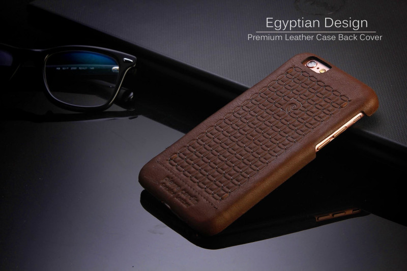Pierre Cardin ® Apple iPhone 6/6S Egyptian Design Premium Leather Case Back Cover