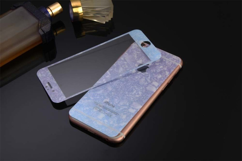 Dr. Vaku ® Apple iPhone 6 / 6S Magic Marble 9H Hardness Screen Protector Tempered Glass for Front + Back