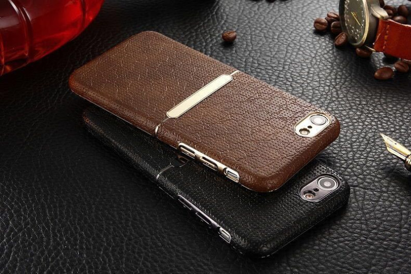 VAKU ® Apple iPhone 8 RAMADA Series Stucco Persion Engraved Leather Shell with Metallic Logo Display Back Cover