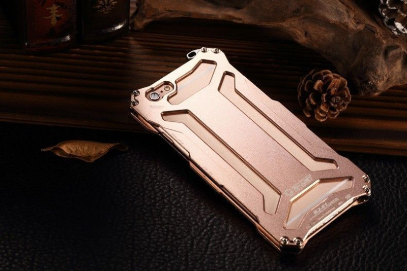 R-JUST ® Apple iPhone 6 / 6S GUNDAM Solid Colour Shockproof Aluminium Alloy Metal Case Back Cover