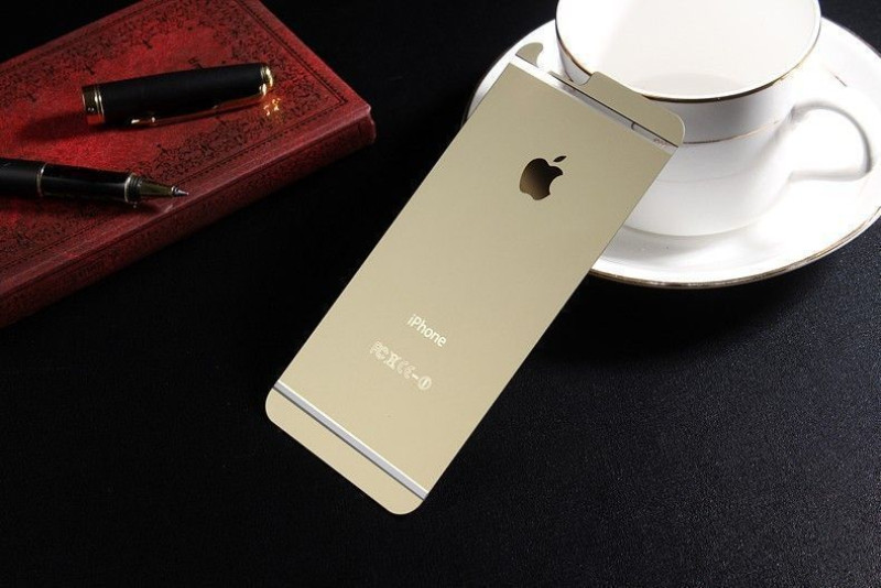Dr. Vaku ® Apple iPhone 7 Smooth Matte Finish Converter Front + Back Tempered Glass Screen Protector for Front + Back Matte Gold