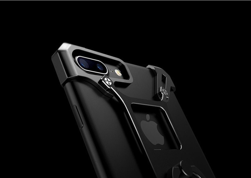 Nillkin ® Apple iPhone 7 plus Barde Ultronic Aluminum Alloy Metal with inbuilt Ring Holder + Stand Lightweight, Strong Back Cover