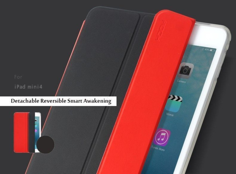 Rock ® Apple iPad Mini 4 Phantom Series Ultra-thin Leather Smart Flip Cover