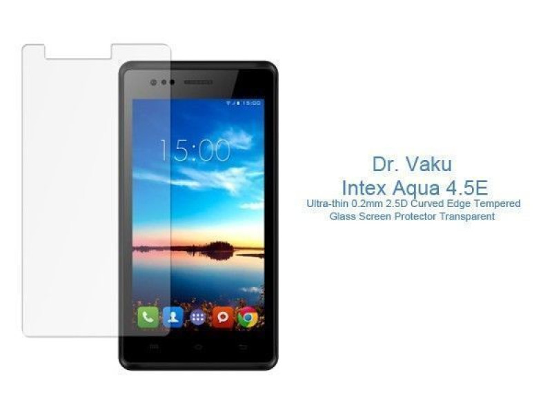 Dr. Vaku ® Intex Aqua 4.5E Ultra-thin 0.2mm 2.5D Curved Edge Tempered Glass Screen Protector Transparent