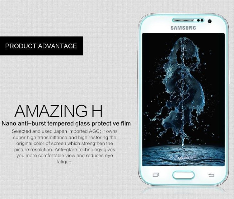 Dr. Vaku ® Samsung Galaxy Fame Ultra-thin 0.2mm 2.5D Curved Edge Tempered Glass Screen Protector Transparent