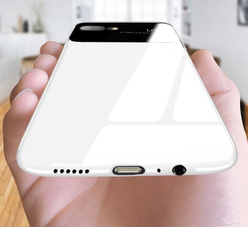 Vaku ® Oppo A3s Polarized Glass Glossy Edition PC 4 Frames + Ultra-Thin Case Back Cover