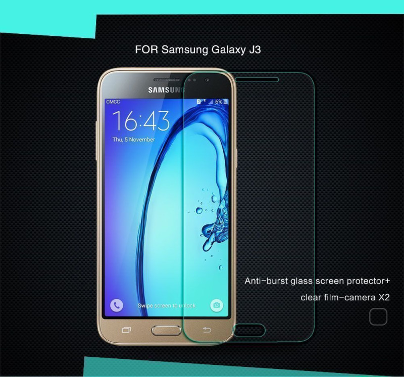 Dr. Vaku ® Samsung Galaxy J3 Ultra-thin 0.2mm 2.5D Curved Edge Tempered Glass Screen Protector Transparent