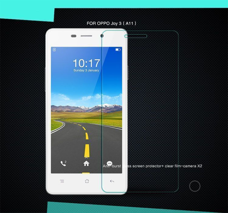 Dr. Vaku ® Oppo Joy 3 Ultra-thin 0.2mm 2.5D Curved Edge Tempered Glass Screen Protector Transparent
