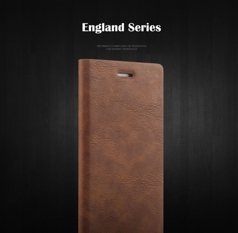 Joyroom ® Apple iPhone 7 England Folio with Stand + Credit Card Slot Magnetic Flip Cover