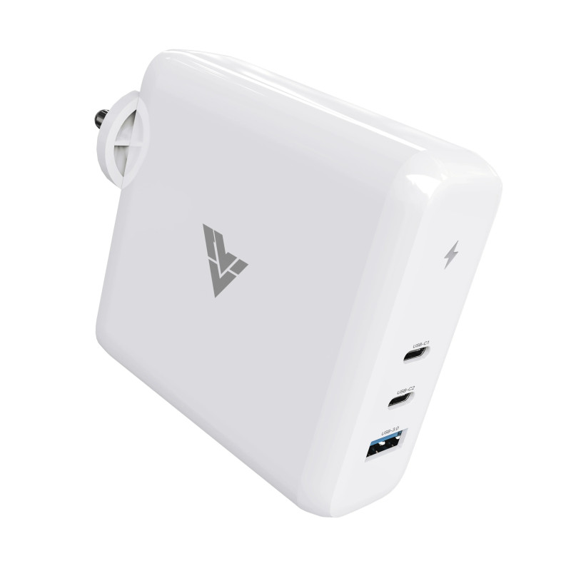VAKU ® 100W Gan Charger with 3 Port PD Fast Charging USB C Power Adapter For Apple iPhone 14 / 14 Plus / 14 Pro / 14 Pro Max / 13 / 13 Mini / 13 Pro / 13 Pro Max
