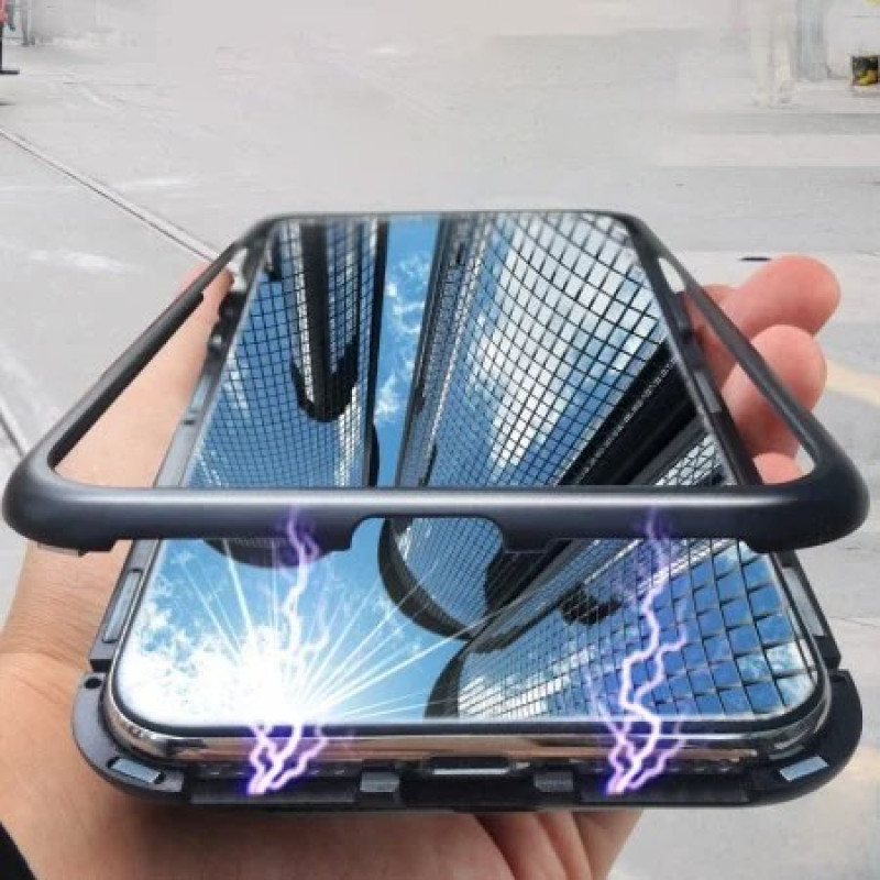 Vaku ® OnePlus 6 Electronic Auto-Fit Magnetic Wireless Edition Aluminium Ultra-Thin CLUB Series Back Cover