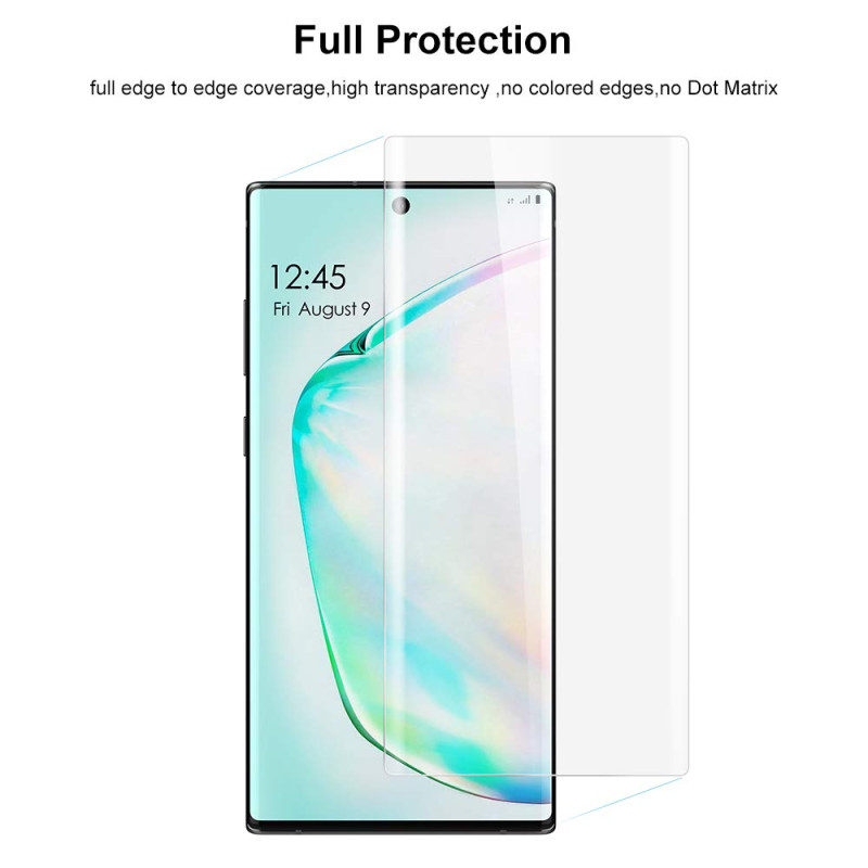 Dr. Vaku ® Samsung Galaxy Note 10 Nano Optic Curved Tempered Glass with UV Light