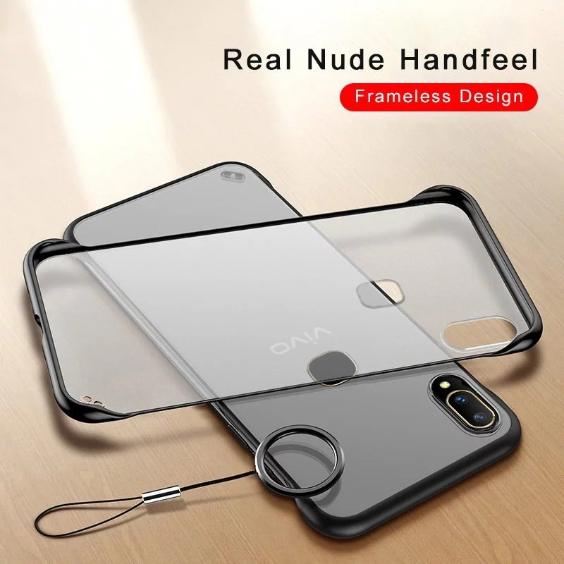 VAKU ® Vivo V11 Frameless Semi Transparent Cover (Ring not Included)