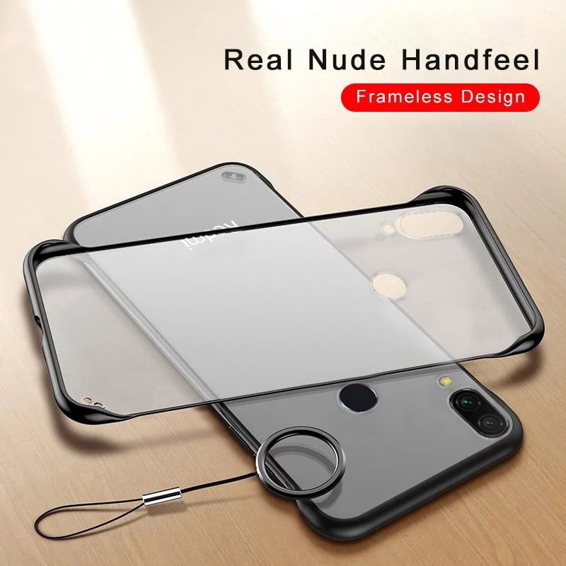 Vaku ® Redmi Note 7 Pro Frameless Semi Transparent Cover (Ring not Included)