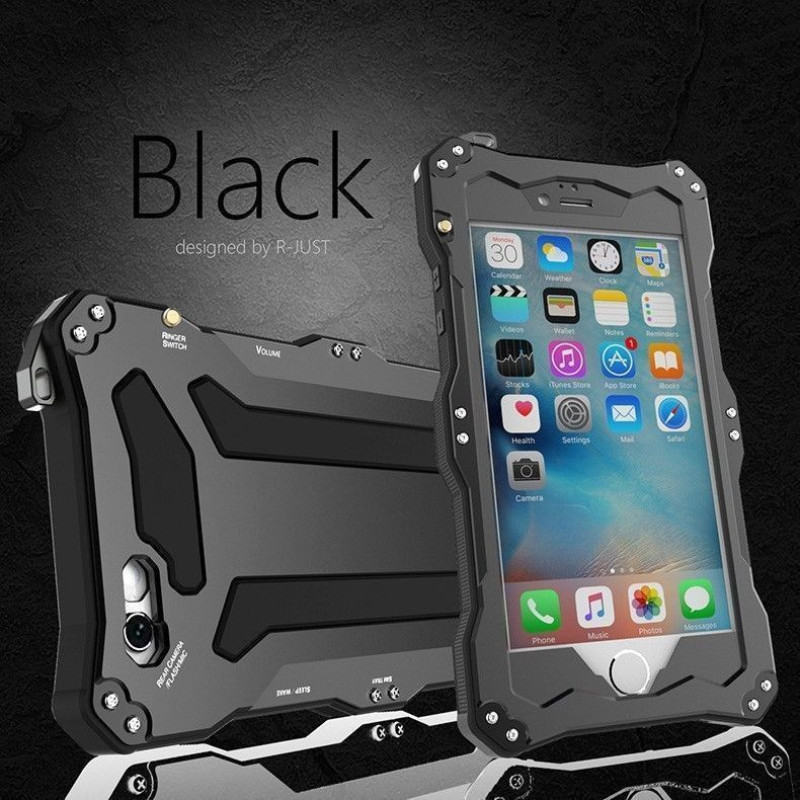 R-JUST ® Apple iPhone 6 / 6S Gundam 2M Waterproof/Shockproof/Dirtproof/Snowproof with Gorilla Glass Aluminium Alloy Metal Case Back Cover