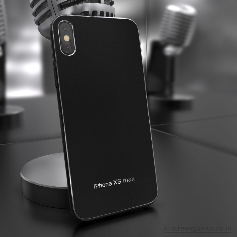 Vaku ® Apple iPhone XS Max Matte Metal Chrome Back cover