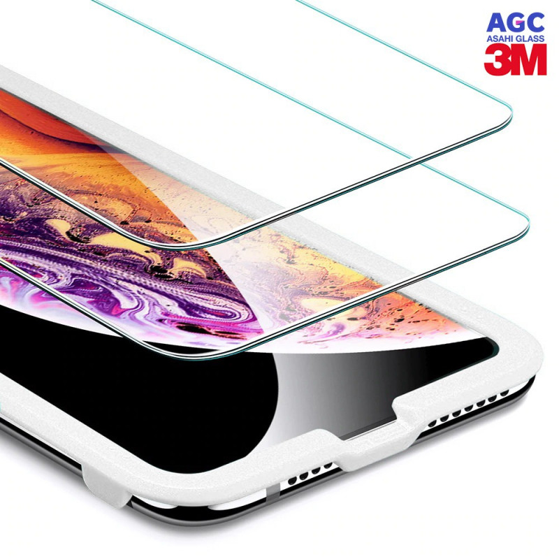Dr. Vaku ® For Apple iPhone XS Max ASAHI Glass & 3M Glue 2.5D Ultra-Strong Ultra-Clear Tempered Glass with Applicator