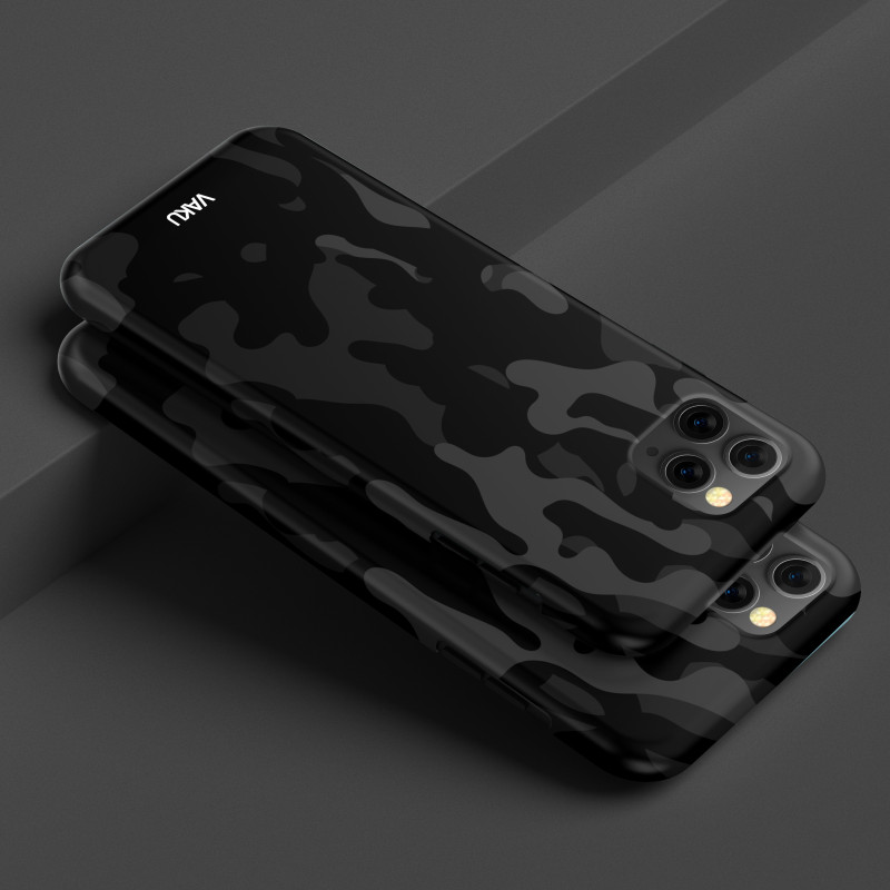Vaku ® Apple iPhone 11 Pro Max Black Camouflage Designer Print Back Cover