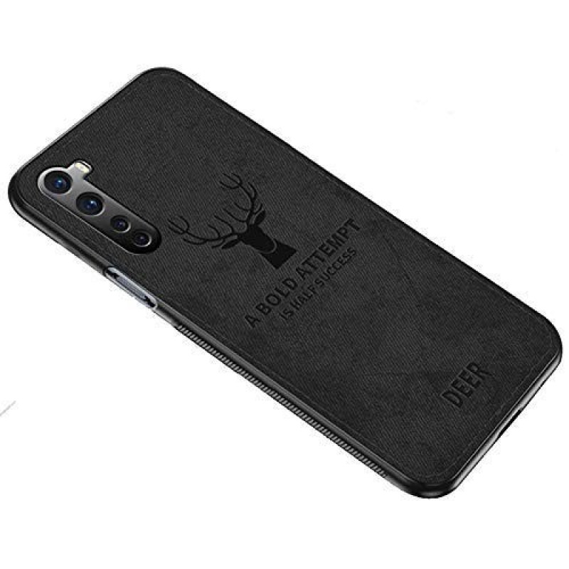 Vaku ® OnePlus Nord Deer Series Hand-Stitched Cotton Textile Ultra Soft-Feel Shock-proof Water-proof Back Cover