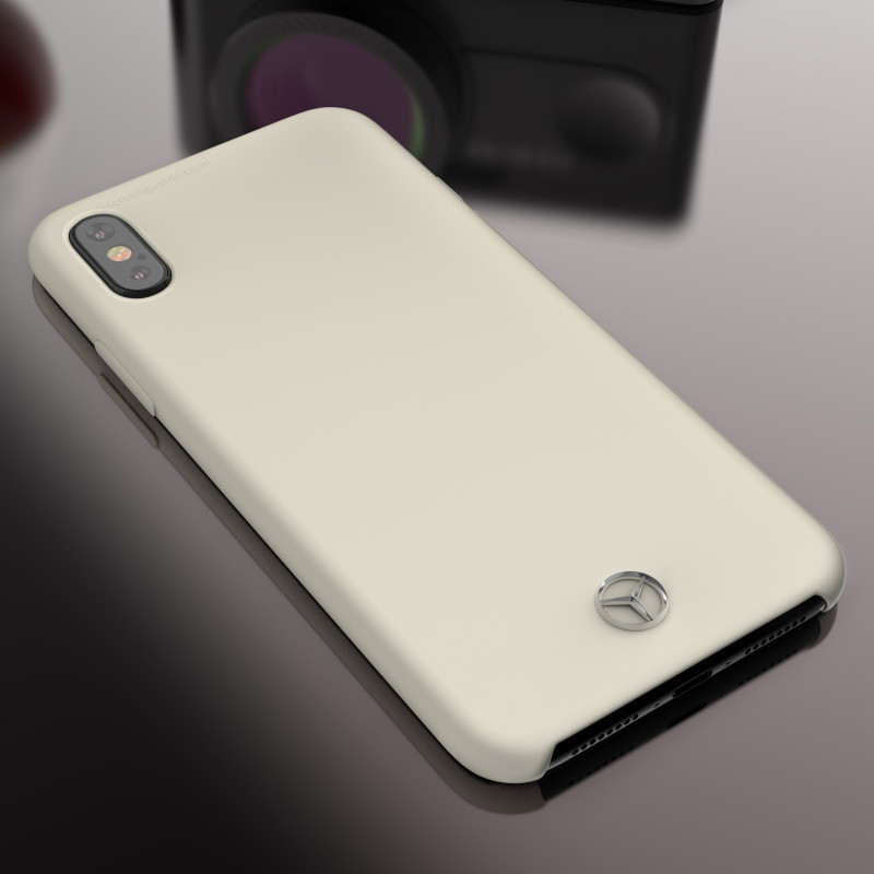 Mercedes Benz ® Apple iPhone X Liquid Silicone Luxurious Case Limited Edition Back Cover